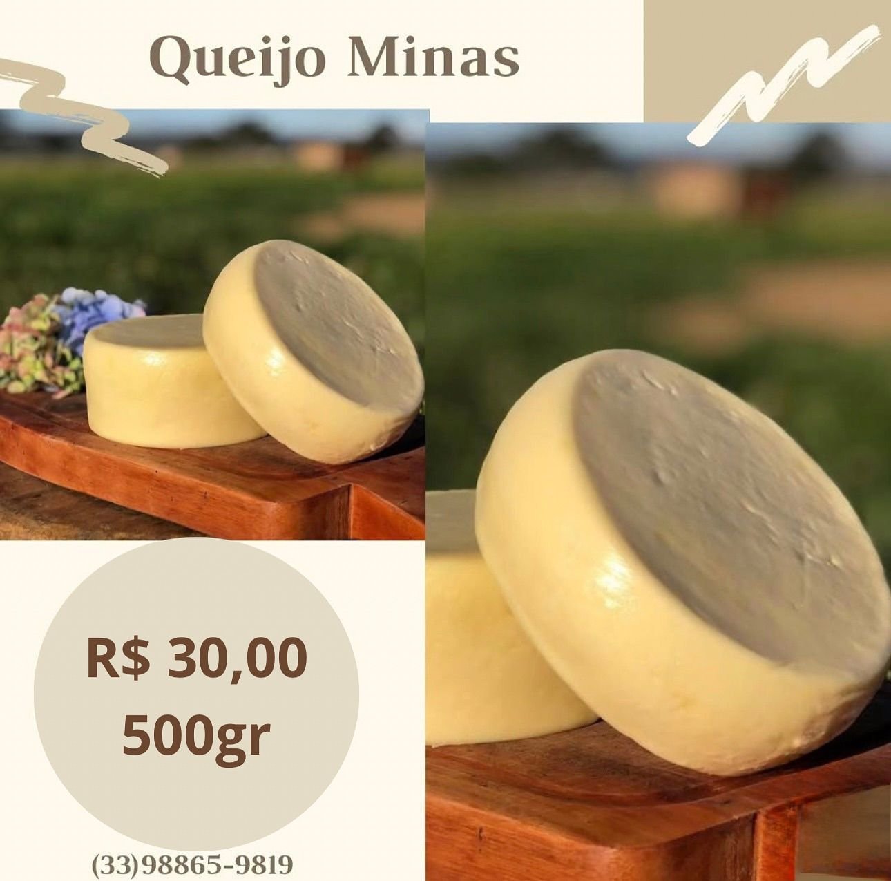 Queijo Minas Padrão 500g